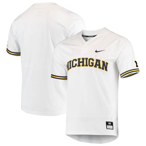 nike university of michigan baseball white replica jersey|michigan nike hats.